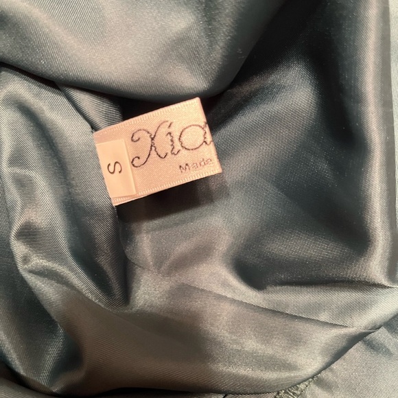 Xiaolizi Wool Blend Fit & Flare Green Long Sleeve Dress Size S - Picture 8 of 9